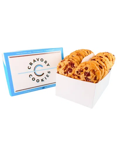 The Cravory Chocolate Chip Cookies Gift Box, 24 Cookies In White