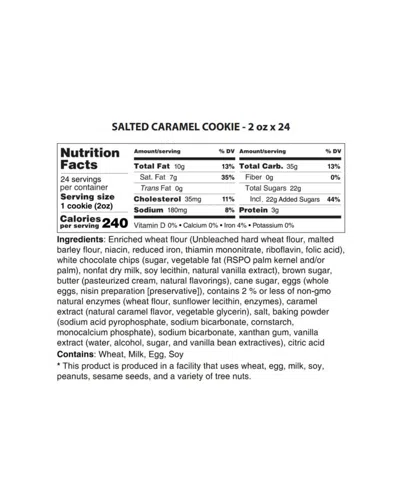 The Cravory Salted Caramel Cookies Gift Box, 24 Cookies In Transparent