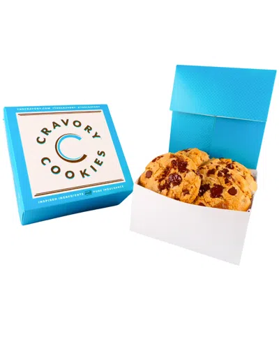 The Cravory Chocolate Chip Cookies Gift Box, 6 Cookies In Transparent