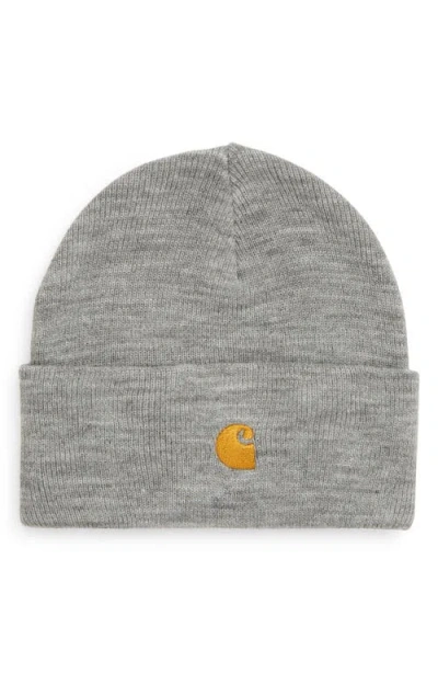 Carhartt Work In Progress Chase Beanie In Gray