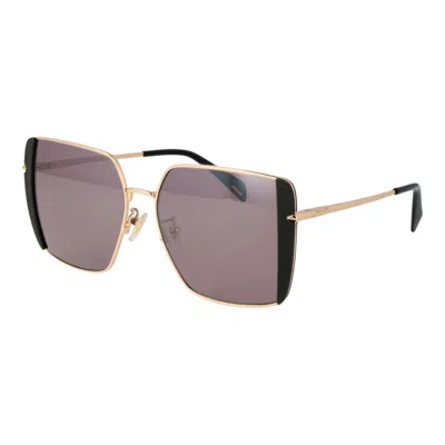 Police Gold Metal Sunglasses In Gold
