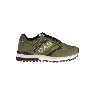 Gas Green Polyester Sneaker In Green