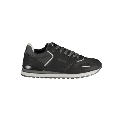 Gas Black Polyurethane Men's Sneaker In Black