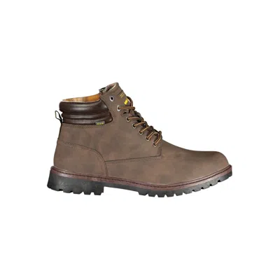 Gas Marrone Poliuretano Mens Sneaker Boot In Brown