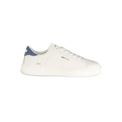Gas White Polyester Men Sneaker In White