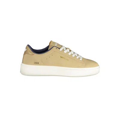 Gas Beige Polyurethane Women Sneaker In Gold