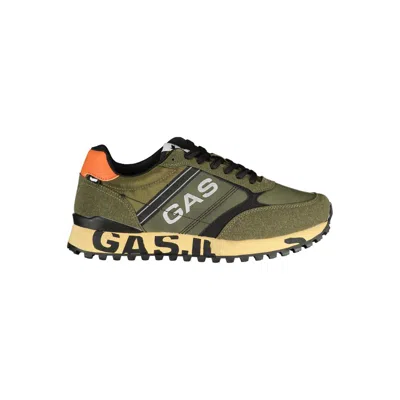 Gas Green Polyester Sneaker In Green