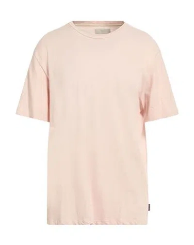 Jack & Jones Man T-shirt Blush Size Xl Cotton, Linen In Pink