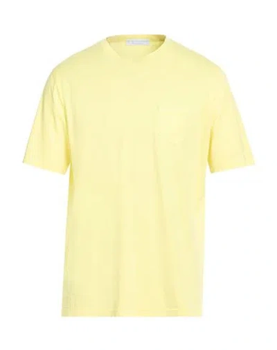 Filippo De Laurentiis Man T-shirt Yellow Size 44 Cotton In Yellow