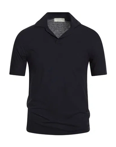 Filippo De Laurentiis Man Polo Shirt Midnight Blue Size 36 Cotton In Blue