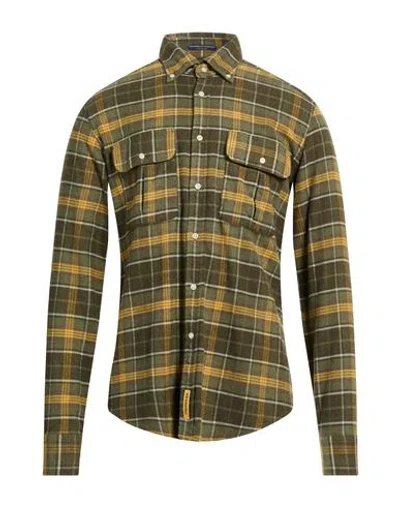 B.d.baggies B. D.baggies Man Shirt Military Green Size M Cotton In Green