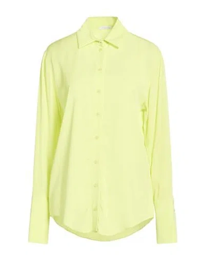 Patrizia Pepe Woman Shirt Lime Green Size 8 Viscose In Green