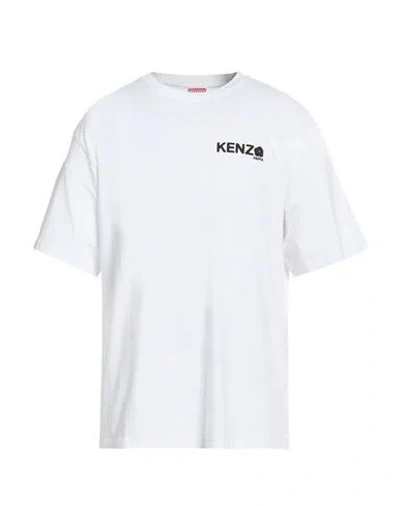 Kenzo White Cotton T-shirt With Logo In White
