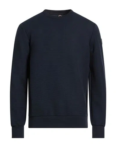 Colmar Man Sweatshirt Midnight Blue Size L Cotton, Polyester, Elastane In Blue