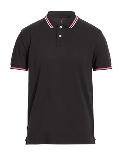 At.p.co At. P.co Man Polo Shirt Black Size L Cotton In Black
