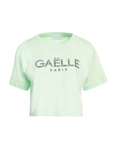 Gaelle Paris Gaëlle Paris Woman T-shirt Light Green Size 2 Cotton In Green
