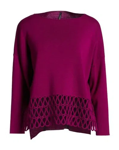 Pierantonio Gaspari Woman Sweater Magenta Size 6 Virgin Wool In Purple