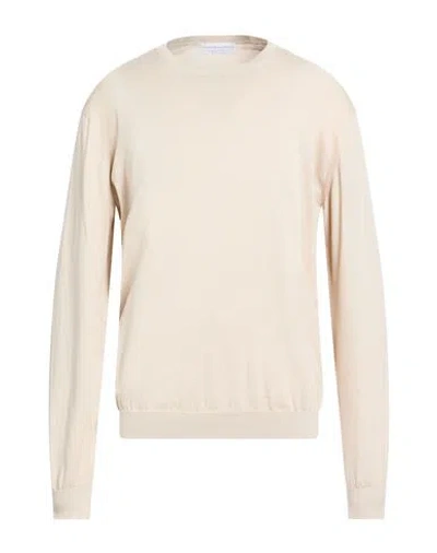 Filippo De Laurentiis Man Sweater Beige Size 44 Cotton In Nude