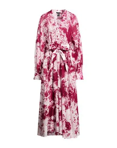 Avant Toi Woman Midi Dress Garnet Size M Cotton In Multi