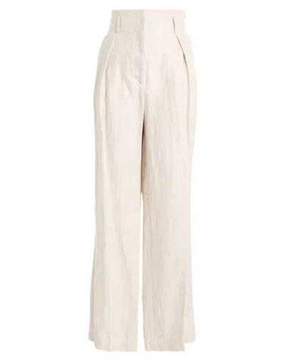 Eleventy Woman Pants Beige Size 10 Linen In Neutral