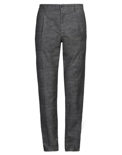Incotex Man Pants Charcoal Size 35 Cotton, Elastane In Gray