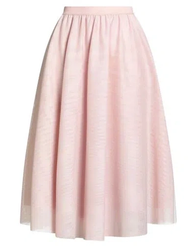 Haveone Woman Midi Skirt Blush Size M Polyester In Pink