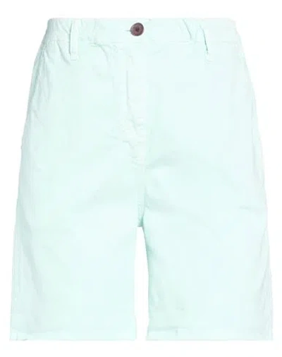 Please Woman Shorts & Bermuda Shorts Sky Blue Size Xs Cotton, Elastane In Blue