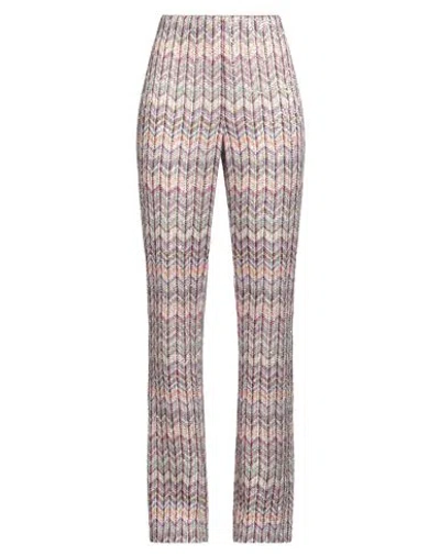 Missoni Woman Pants Fuchsia Size 10 Cotton, Polyamide, Polyester In Pink
