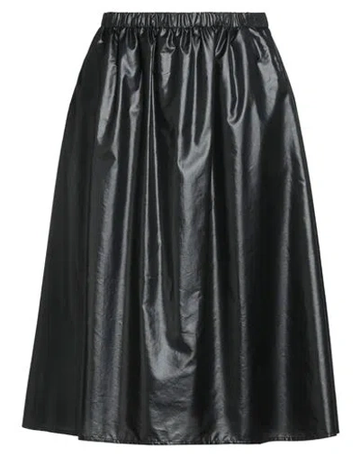 Maliparmi Malìparmi Woman Midi Skirt Black Size 10 Polyester, Silk In Black