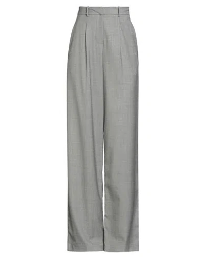 Magda Butrym Woman Pants Grey Size 10 Wool, Elastane In Gray