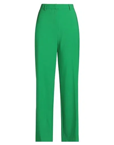 Jucca Woman Pants Green Size 6 Polyester, Virgin Wool, Elastane In Green