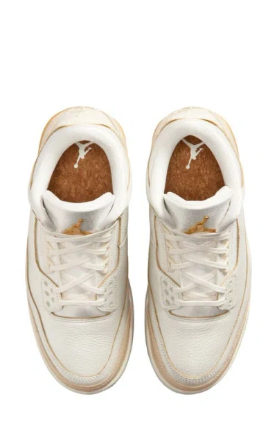Jordan Air  3 Retro Basketball Sneaker In Neutral