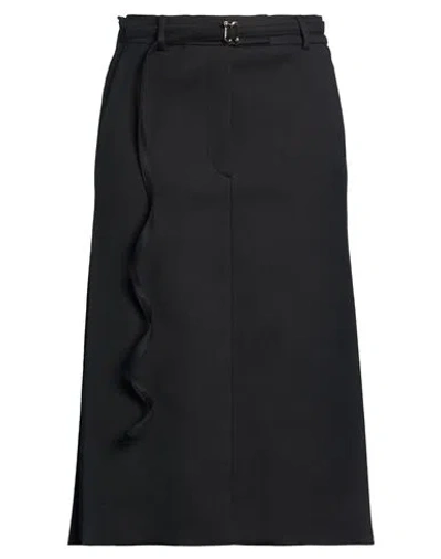 Sportmax Woman Midi Skirt Black Size 4 Cotton, Viscose In Black