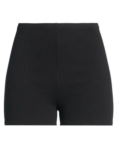 Donni . Woman Shorts & Bermuda Shorts Black Size L Cotton, Modal, Elastane In Black