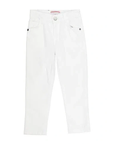 Paciotti Toddler Boy Pants White Size 6 Cotton, Elastane In White