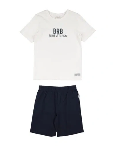 Birba Toddler Boy Co-ord Midnight Blue Size 7 Cotton In White