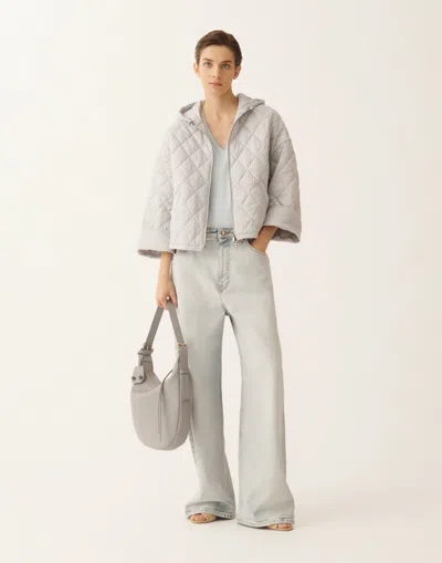 Fabiana Filippi Crepe De Chine Tank Top In Blue