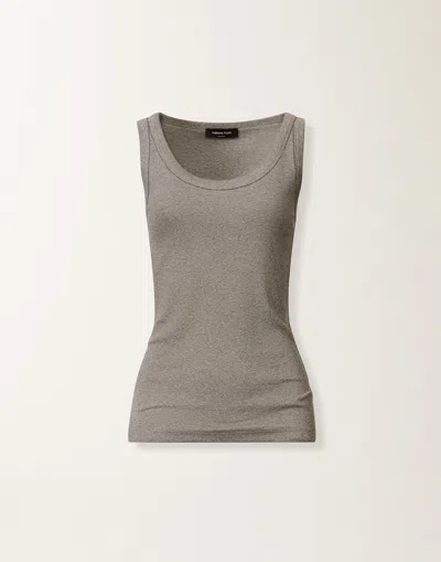 Fabiana Filippi Jersey Tank Top In Gray
