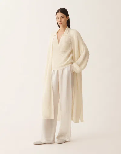 Fabiana Filippi Mohair Polo With Sequins In White