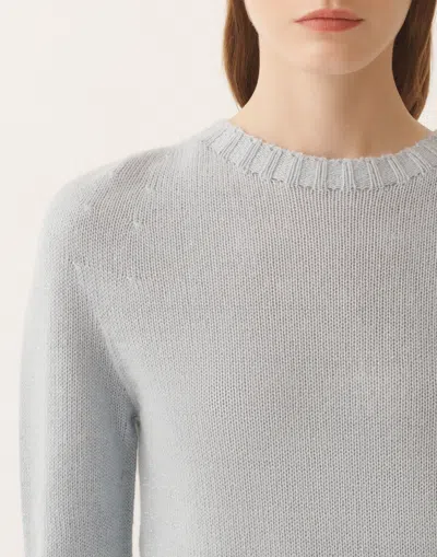 Fabiana Filippi Platinum Sweater With Lurex In Gray