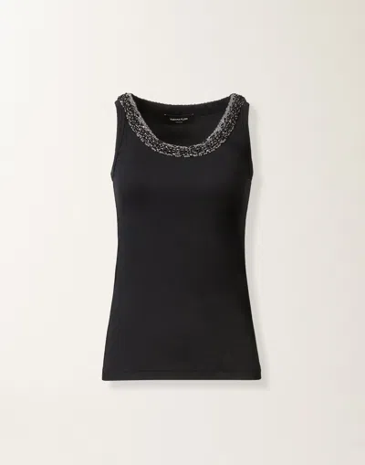 Fabiana Filippi Jersey Tank Top In Blue