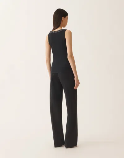 Fabiana Filippi Jersey Tank Top In Blue