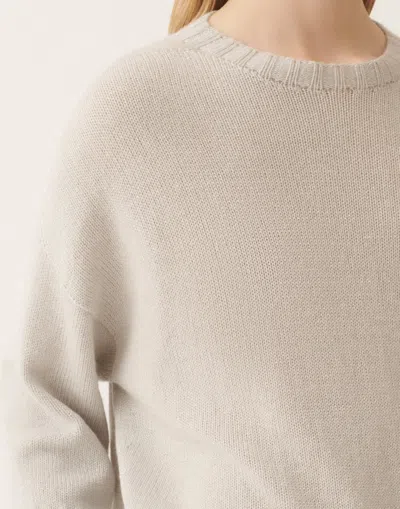 Fabiana Filippi Platinum T-shirt With Lurex In Gray