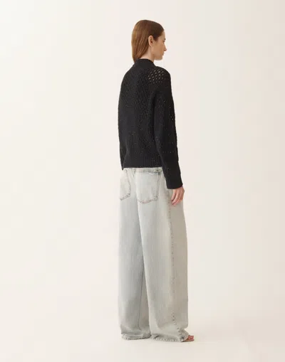 Fabiana Filippi Bomber In Platinum And Micro Sequins In Multi