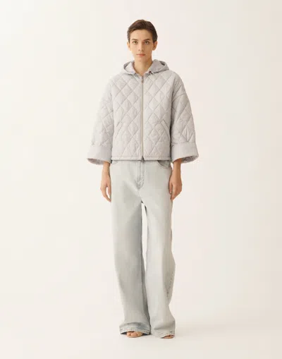 Fabiana Filippi Ultralight Technical Rain Jacket In Gray