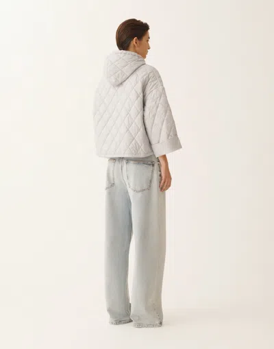 Fabiana Filippi Ultralight Technical Rain Jacket In Gray