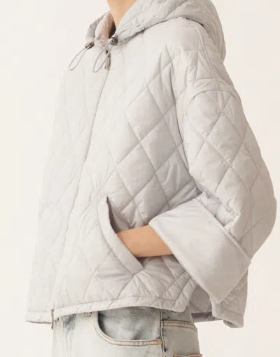 Fabiana Filippi Ultralight Technical Rain Jacket In Gray