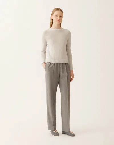 Fabiana Filippi Platinum Sweater With Lurex In Gray