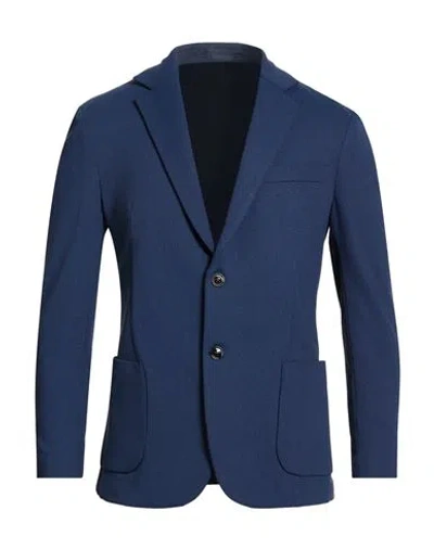 Liu •jo Man Man Blazer Navy Size 36 Viscose, Polyamide, Elastane In Blue