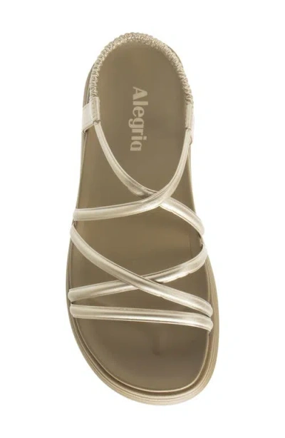 Alegria By Pg Lite Audie Platform Sandal In Gold